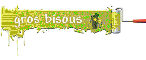 Gif animé bisous peinture